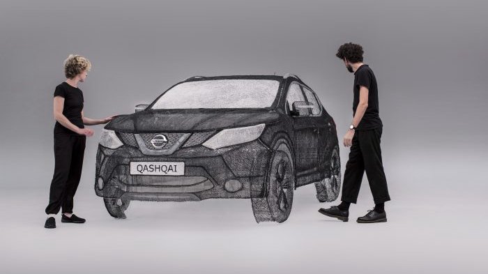 最新(圖/文/視頻)日產造世界首個最大3D打印筆雕塑 3D素描功力深厚 最新(圖/文/視頻)日產造世界首個最大3D打印筆雕塑 3D素描功力深厚