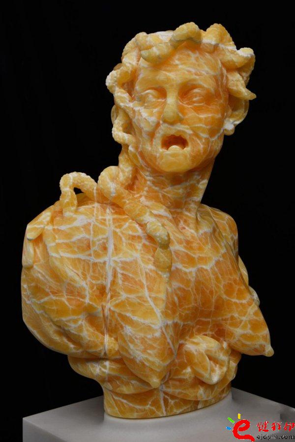 3D打印個性化私人訂制 紐約藝術家Barry X Ball的3D打印塑像作品Envy