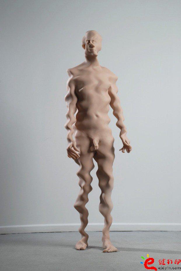 3D打印個性化私人訂制 藝術家Richard Dupont的系列3D打印雕塑之一